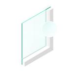 Spoedglas Enkel glas 4 mm Etsglas/Satijnglas, Verzenden, Nieuw