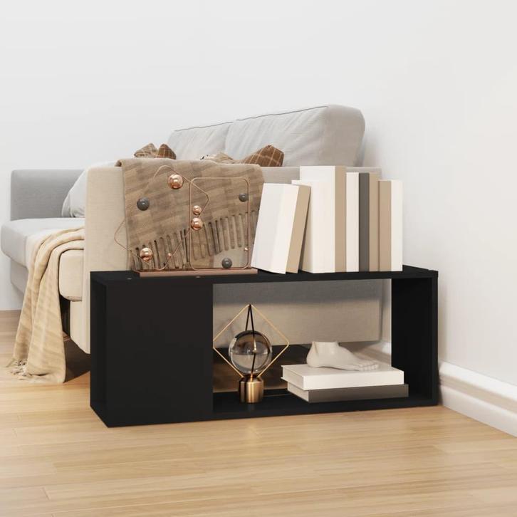 vidaXL Tv-meubel 80x24x32 cm bewerkt hout zwart, Huis en Inrichting, Kasten | Boekenkasten, Nieuw, Verzenden