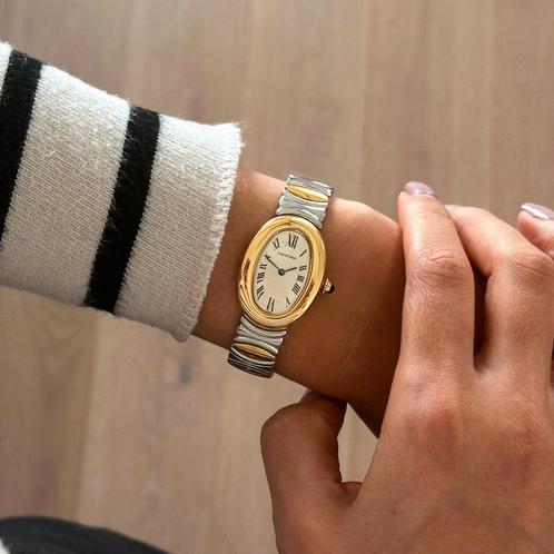 Cartier Baignoire 3160, Handtassen en Accessoires, Horloges | Dames, Verzenden