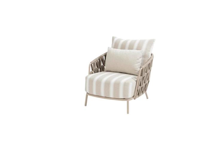 4 Seasons Outdoor Beverly loungestoel latte |, Tuin en Terras, Tuinsets en Loungesets