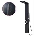 vidaXL Douche paneelsysteem aluminium matzwart, Verzenden, Nieuw