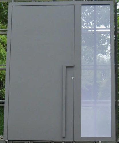 aluminium voordeur ,  buiteendeur , deur 167 x 220 ral 7039, Doe-het-zelf en Bouw, Deuren en Vliegenramen, Nieuw, Glas, Metaal