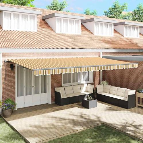 vidaXL Inklapbare Luifel Multikleur 600 × 300 cm Stof, Tuin en Terras, Zonneschermen, Nieuw, Verzenden