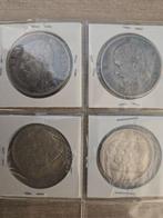België. Collection Rare de 8 Pièces en Argent de Léopold II