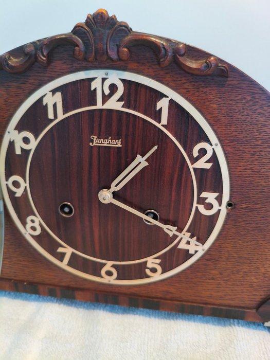 Pendule - Junghans - Art Deco Glas, Hout, Messing -, Antiquités & Art, Antiquités | Horloges