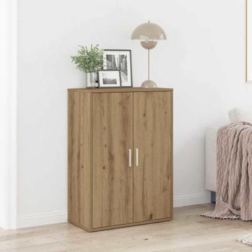 vidaXL Zijkast Artisan Eiken 60x31x84 cm Bewerkt Hout, Verzenden