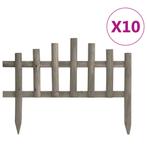 vidaXL Gazonranden 10 st 4,4 m vurenhout, Tuin en Terras, Bielzen en Borduren, Verzenden, Nieuw