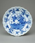 Lobbed plate - Porselein - Geese & Butterflies - China -
