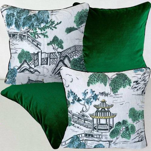 Manuel Canovas -New Collection - Nouvel ensemble de quatre -, Antiek en Kunst, Antiek | Tapijten, Tafelkleden en Textiel
