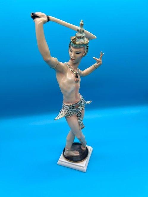 Hutschenreuther - Figuur - Balinesischer Tempeltänzer/, Antiek en Kunst, Antiek | Glaswerk en Kristal