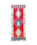 Vintage Marokkaanse Boucherouite Tapijt – Handgeweven, Nieuw