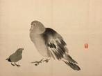 Japanse houtblok prent met afbeelding van een duif met