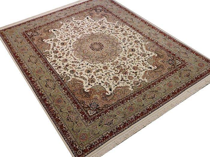 Tabriz met zijde - Tapijt - 301 cm - 252 cm, Huis en Inrichting, Stoffering | Tapijten en Vloerkleden