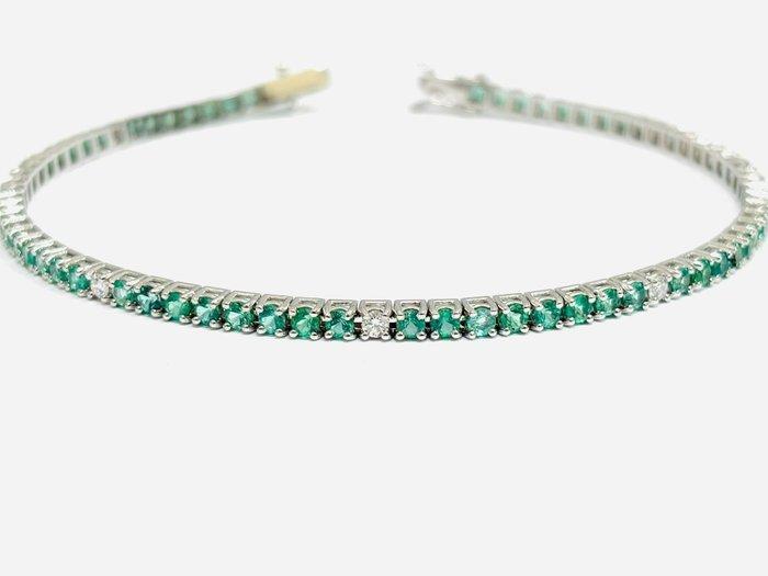 Other brand - Tennis armband - 18 karaat Witgoud - 5.10ct., Handtassen en Accessoires, Antieke sieraden