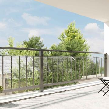 vidaXL Doorzichtig zeildoek met zeilringen 1x10 m PVC, Verzenden, Nieuw