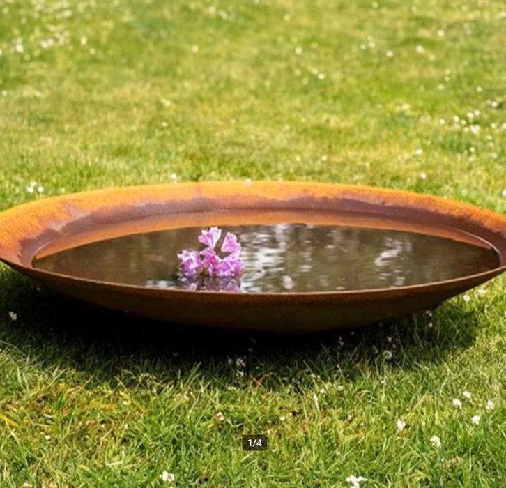 GoFire Soho Waterschaal cortenstaal 80 cm - MEGADEAL, Tuin en Terras, Vijvers, Nieuw, Verzenden