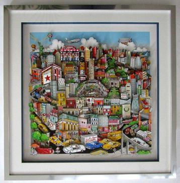 Charles Fazzino (1955) - 3D Just A Cab Ride Crosstown