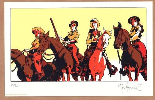 Bonhomme, Matthieu - 1 Silkscreen - Lucky Luke - Wanted, Boeken, Strips | Comics