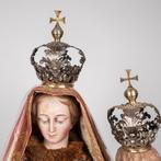 Staakmadonna - 120 cm - Hout, Zilver - 1850-1900, Antiek en Kunst