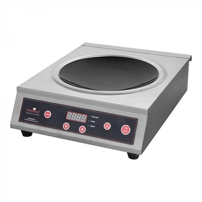 Wok-inductiekoker | RVS | 3.1kW |  Ø360mm |, Zakelijke goederen, Horeca | Keukenapparatuur, Nieuw in verpakking, Verzenden