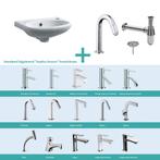 FonteinPack Trevi Keramiek 38x25x9 cm Chroom (Keuze uit 20, Doe-het-zelf en Bouw, Sanitair, Ophalen of Verzenden, Nieuw, Chroom