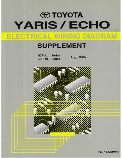 1999 TOYOTA YARIS | ECHO ELECTRISCHE SCHEMA, Auto diversen, Handleidingen en Instructieboekjes