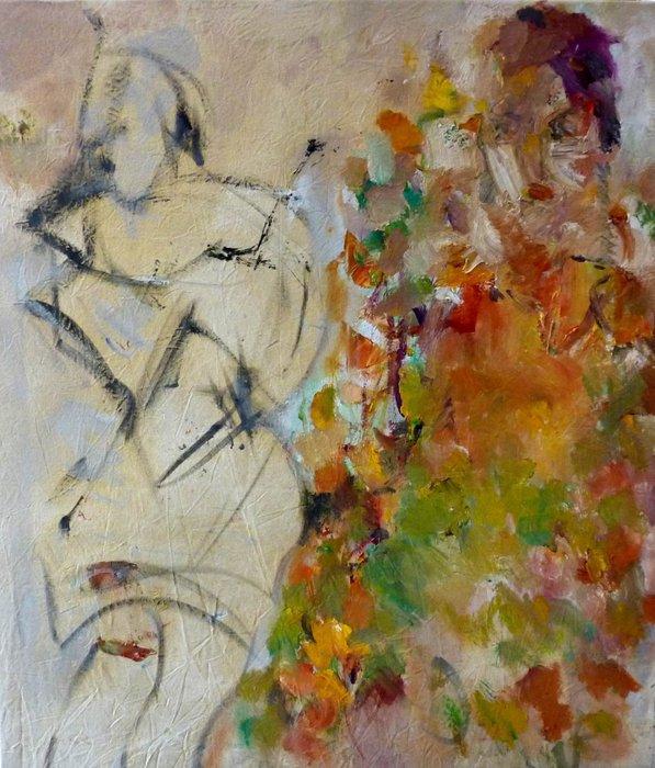 Mila Veljaca - Sie bleibt noch einen Moment, Antiek en Kunst, Kunst | Schilderijen | Modern