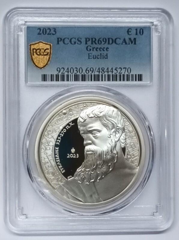 Grèce Griechenland Km 377 10 Euro 2023 Der Mathematiker E.., Timbres & Monnaies, Monnaies | Europe | Monnaies euro, Envoi