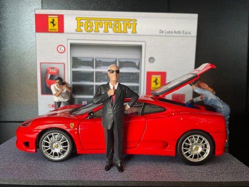 Hot Wheels - 1:18 - Diorama Ferrari service dealer Ferrari, Hobby en Vrije tijd, Modelauto's | 1:5 tot 1:12