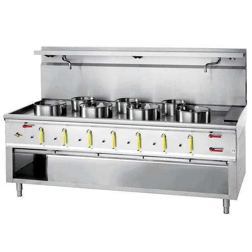 Wokfornuis | ASIA II | Gas | 2 Wokbranders (2x 20/25/35kW), Zakelijke goederen, Horeca | Keukenapparatuur, Nieuw in verpakking