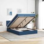 vidaXL Ottoman bed met matras 140x200cm stof blauw, Huis en Inrichting, Slaapkamer | Bedden, Verzenden, Nieuw