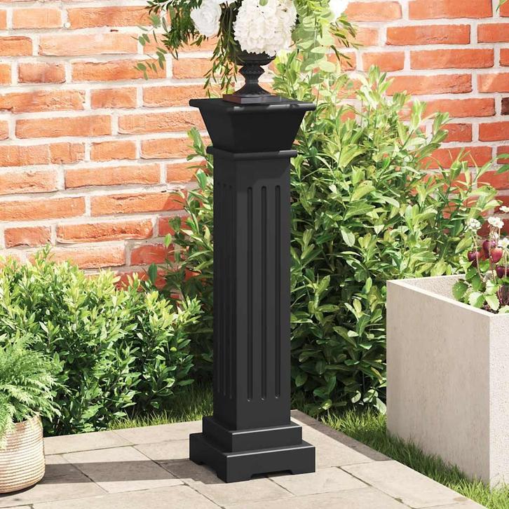 vidaXL Plantenstandaard klassieke zuil vierkant 17x17x66 cm, Tuin en Terras, Bloembakken en Plantenbakken, Nieuw, Verzenden