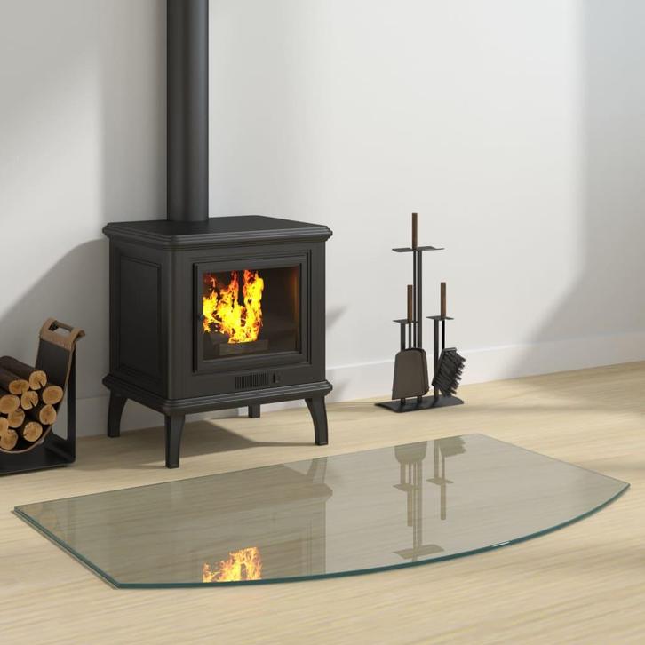 vidaXL Glasplaat openhaard 100x60 cm, Doe-het-zelf en Bouw, Glas en Ramen, Nieuw, Verzenden