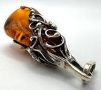 Sans Prix de Réserve - Pendentif Argent Ambre, Handtassen en Accessoires, Antieke sieraden