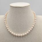 Zonder minimumprijs - Halsketting Zilver Parel - Akoya 8.0mm, Nieuw