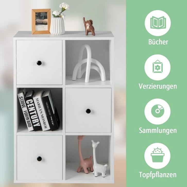 2dekans | Coast Cabinet met 6 compartimenten GRATIS, Huis en Inrichting, Woonaccessoires | Overige, Ophalen of Verzenden