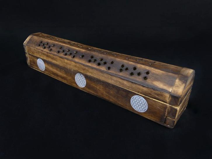 Wierook Brander - Wierook Houder - Kistje Bruin - Geometr..., Maison & Meubles, Accessoires pour la Maison | Autre, Enlèvement ou Envoi