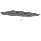 2dekans | Outsunny XXL Dubbelzijdige Parasol 436x260 cm –, Tuin en Terras, Ophalen of Verzenden, Nieuw