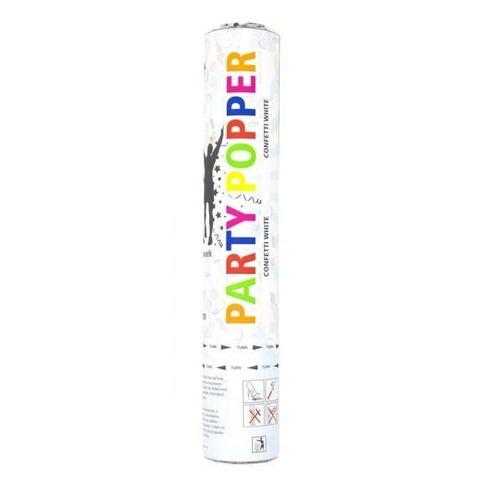 Confetti Kanon Wit 28cm, Hobby en Vrije tijd, Feestartikelen, Nieuw, Verzenden