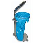 Afvalzakhouder | RVS (Geborsteld) | 100L | Klapdeksel |, Verzenden, Nieuw in verpakking