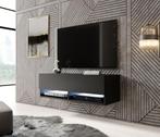 TV-Meubel Asino LED - mat zwart - 100 cm, Maison & Meubles, Armoires | Mobilier de télévision, Verzenden