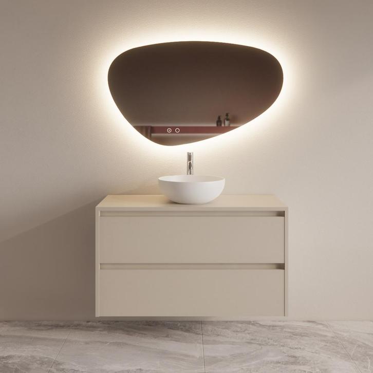 Badmeubelset BWS Riga Met Topplaat 100 cm Kasjmier, Bricolage & Construction, Sanitaire, Enlèvement ou Envoi