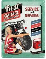Best garage for motorcycles service and repairs reclamebord, Verzamelen, Nieuw
