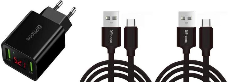 DrPhone PSX - Oplaadset- Geschikt Voor PS5 - 2x 3 Meter, Games en Spelcomputers, Spelcomputers | Overige Accessoires, Nieuw, Verzenden