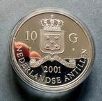 Nederlandse Antillen. 10 Gulden 2001 Proof, Roebel Catharina, Postzegels en Munten