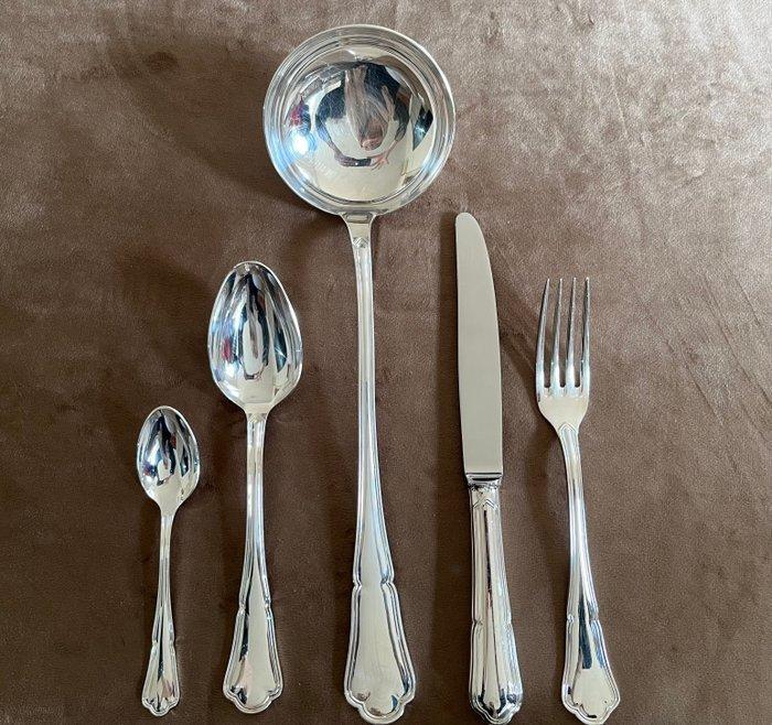 Ercuis, Paris - Bestekset voor 12 personen (49) - Verzilverd, Antiek en Kunst, Antiek | Meubels | Tafels