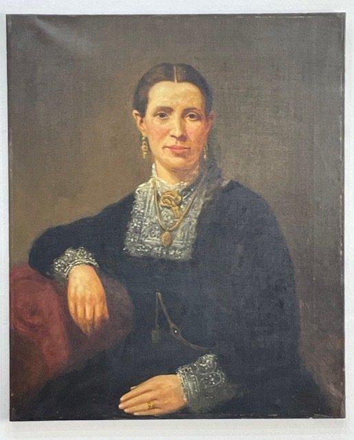Artiste inconnu - Ritratto di donna, Antiek en Kunst, Kunst | Schilderijen | Klassiek
