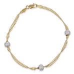 Armband - 18 karaat Geel goud, Witgoud, Handtassen en Accessoires, Armbanden, Nieuw