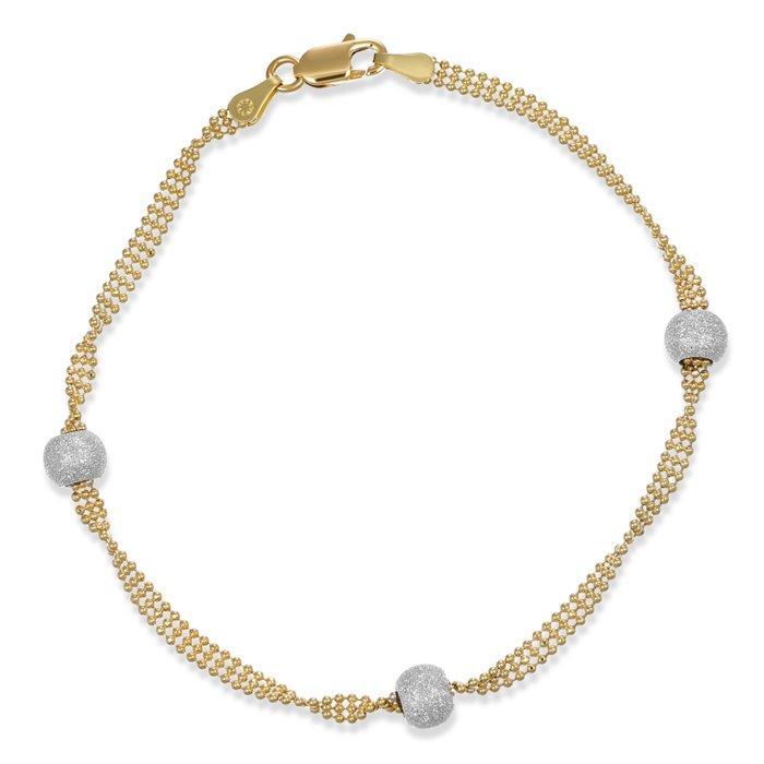 Armband - 18 karaat Geel goud, Witgoud, Handtassen en Accessoires, Armbanden