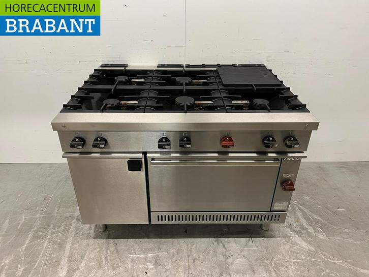 Cuisinière Zanussi en acier inoxydable à 6 feux avec four et, Zakelijke goederen, Horeca | Overige, Verzenden